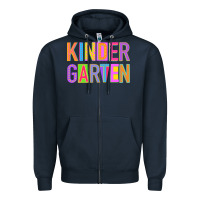 Navy kindergarten Zipper Hoodie - NancyCooperArtShop