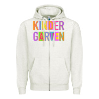 Oatmeal Heather kindergarten Zipper Hoodie - NancyCooperArtShop