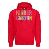 Red kindergarten Zipper Hoodie - NancyCooperArtShop