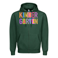 Sports Green kindergarten Zipper Hoodie - NancyCooperArtShop