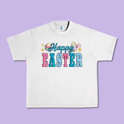 Happy Easter Eggs Urban Heavy Tee Designed By Adodesignshop
