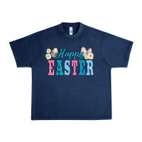 Navy happy easter eggs Urban Heavy Tee - AdoDesignShop