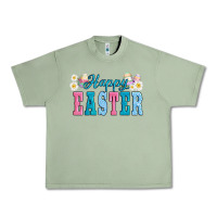Oil Green happy easter eggs Urban Heavy Tee - AdoDesignShop