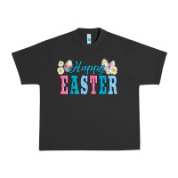 Pigment Black happy easter eggs Urban Heavy Tee - AdoDesignShop