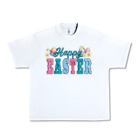 White happy easter eggs Urban Heavy Tee - AdoDesignShop