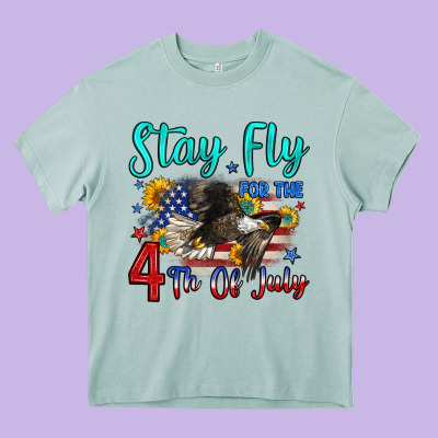 Stay Fly For The 4 Th Of July Heavy Core Tee Designed By Zillion Design Studio