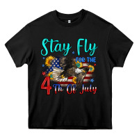 Black stay fly for the 4 th of july Heavy Core Tee - Zillion Design Studio