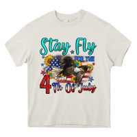 Cream stay fly for the 4 th of july Heavy Core Tee - Zillion Design Studio