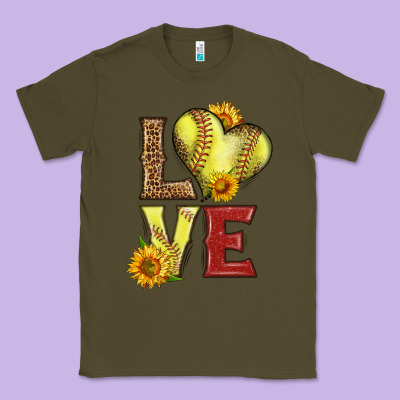 Western Love Softball Classic Tee Designed By Lillyallendesigns