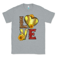 Heather Grey western love softball Classic Tee - LillyAllenDesigns