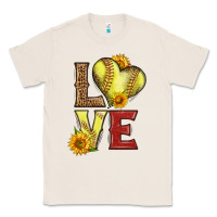 Natural western love softball Classic Tee - LillyAllenDesigns