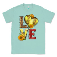 Seafoam western love softball Classic Tee - LillyAllenDesigns