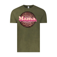 Vintage Olive mama leopard Vintage Tee - JahusDesignShop