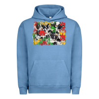 Pigment Pebble Blue Autism background Urban Hoodie - CowGirlArtShop
