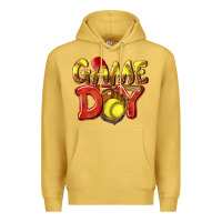 Antique Gold Game Day Softball Premium Hoodie - NancyCooperArtShop