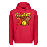 Cardinal Game Day Softball Premium Hoodie - NancyCooperArtShop