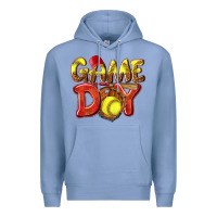 Colony Blue Game Day Softball Premium Hoodie - NancyCooperArtShop