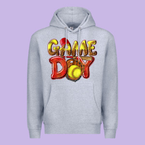 Game Day Softball Premium Hoodie Designed By Nancycooperartshop