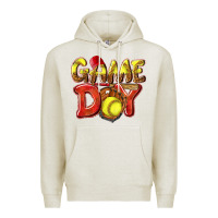 Oatmeal Heather Game Day Softball Premium Hoodie - NancyCooperArtShop
