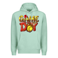 Seafoam Game Day Softball Premium Hoodie - NancyCooperArtShop
