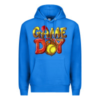 True Royal Game Day Softball Premium Hoodie - NancyCooperArtShop