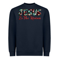 Navy jesus is the reason Heavyweight Sweatshirt - AdoDesignShop
