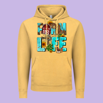 Farm Life Vintage Hoodie Designed By Adodesignshop