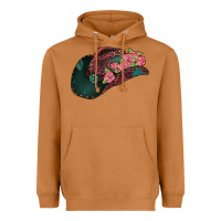 Meerkat leopard flowers cowboy hat Heavyweight Hoodie - Jasminsmagicworld
