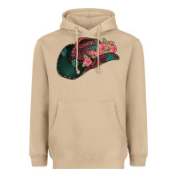 Mushroom leopard flowers cowboy hat Heavyweight Hoodie - Jasminsmagicworld