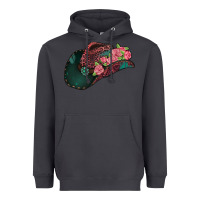 Smoke leopard flowers cowboy hat Heavyweight Hoodie - Jasminsmagicworld