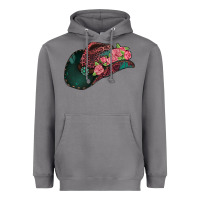 Storm leopard flowers cowboy hat Heavyweight Hoodie - Jasminsmagicworld