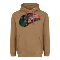 Toasted Coconut leopard flowers cowboy hat Heavyweight Hoodie - Jasminsmagicworld