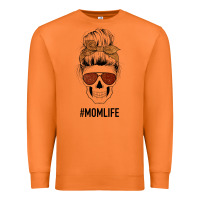 Carrot Glitter Western Patterned Mom Skull Premium Sweatshirt - Bettercallsaul