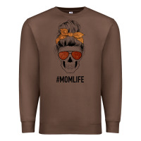 Chestnut Glitter Western Patterned Mom Skull Premium Sweatshirt - Bettercallsaul