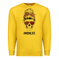 Lemon Glitter Western Patterned Mom Skull Premium Sweatshirt - Bettercallsaul