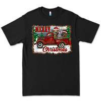 Black christmas truck with cows Premium Tee - RanaPortraitStore