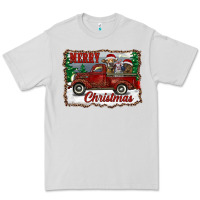 Dove Grey christmas truck with cows Premium Tee - RanaPortraitStore