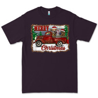 Plum christmas truck with cows Premium Tee - RanaPortraitStore