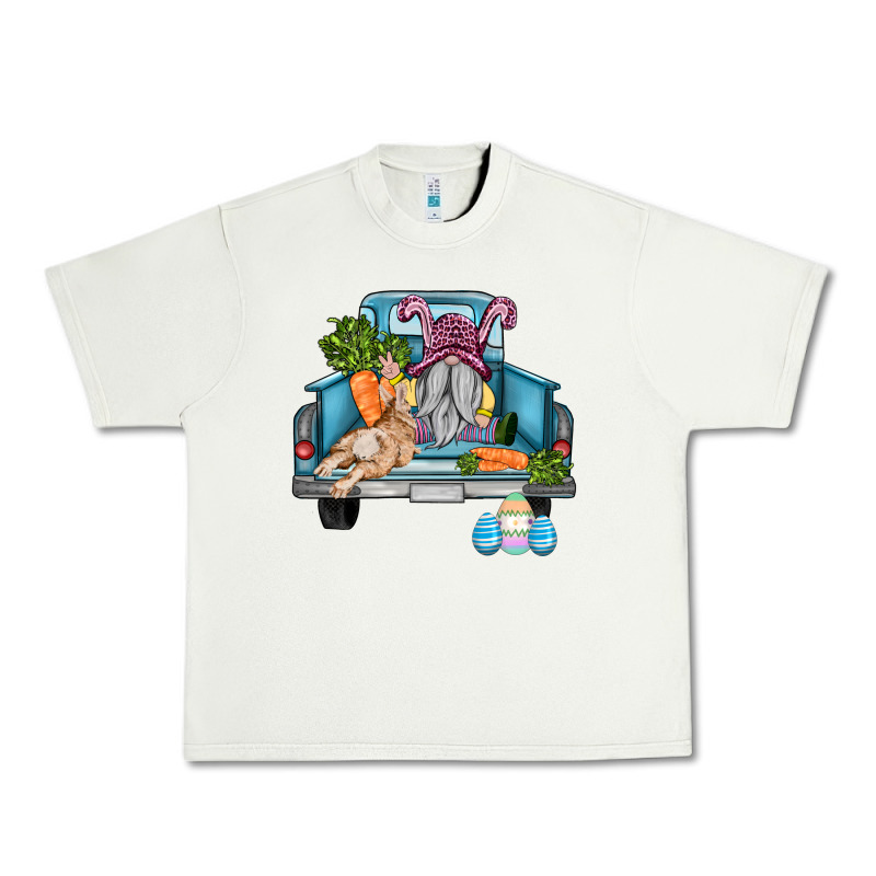 Easter Truck With Gnome And Rabbit Urban Heavy Tee by AdoDesignShop | Teevron