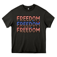 Asphalt freedom freedom freedom Heavy Core Tee - Zillion Design Studio