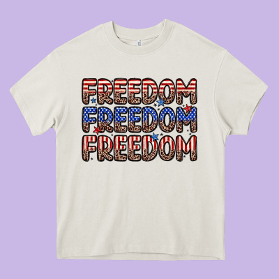 Freedom Freedom Freedom Heavy Core Tee Designed By Zillion Design Studio