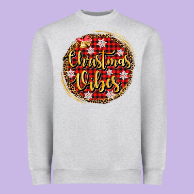 Christmas Vibes Heavyweight Sweatshirt Designed By Adodesignshop