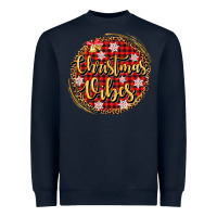 Navy christmas vibes Heavyweight Sweatshirt - AdoDesignShop