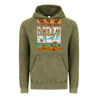 Vintage Olive Hello fall Vintage Hoodie - Artiststas