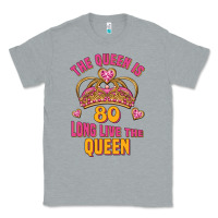 Heather Grey the queen is 80 long live the queen Classic Tee - Jasminsmagicworld