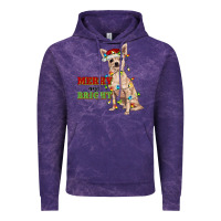 Cloud Purple merry and bright chihuahua Vintage Hoodie - RanaPortraitStore