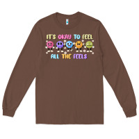 Chestnut it's okay to feel all the feels Long Sleeve Tee - MaliasSmallBusiness