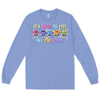 Colony Blue it's okay to feel all the feels Long Sleeve Tee - MaliasSmallBusiness