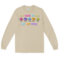 Mushroom it's okay to feel all the feels Long Sleeve Tee - MaliasSmallBusiness