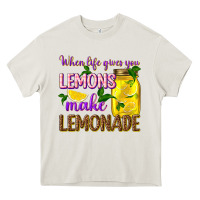 Cream when life gives you lemons make lemonade Heavy Core Tee - texasbilliewilder